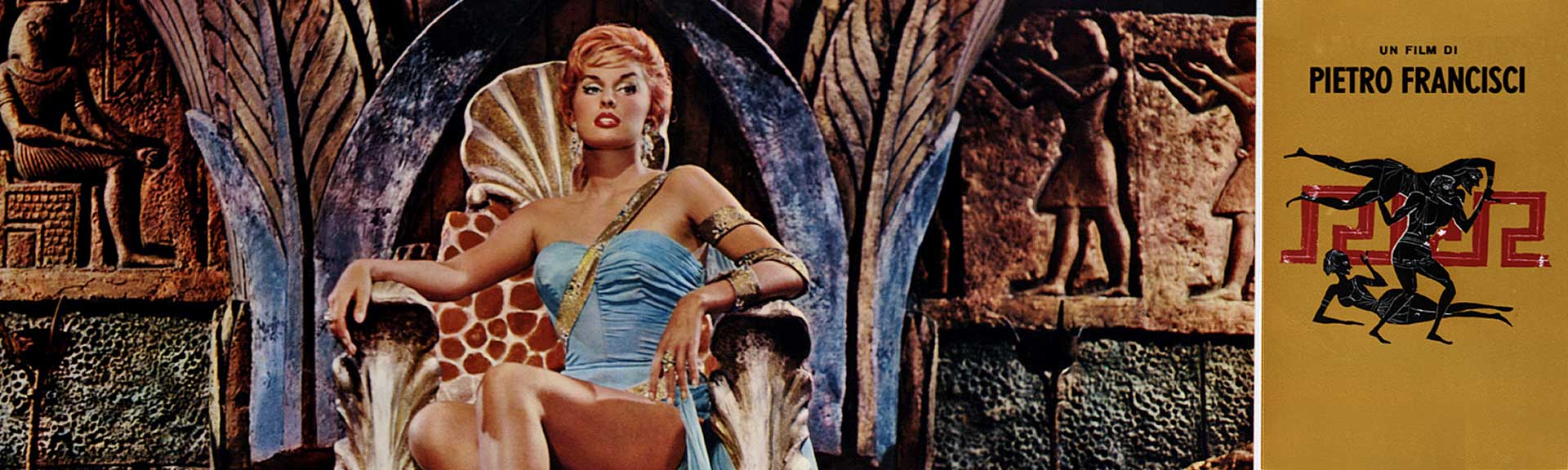 Ercole e la regina di Lidia Cristaldi Film, Banner, Ercole e la regina di Lidia, Pietro Francisci, Sergio Fantoni, Sylva Koscina, Steve Reeves