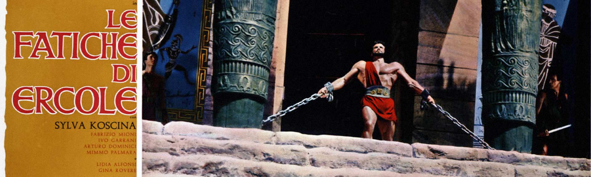 Le Fatiche di Ercole Cristaldi Film, Banner, Le Fatiche di Ercole, Pietro Francisci, Gianna Maria Canale, Sylva Koscina, Steve Reeves